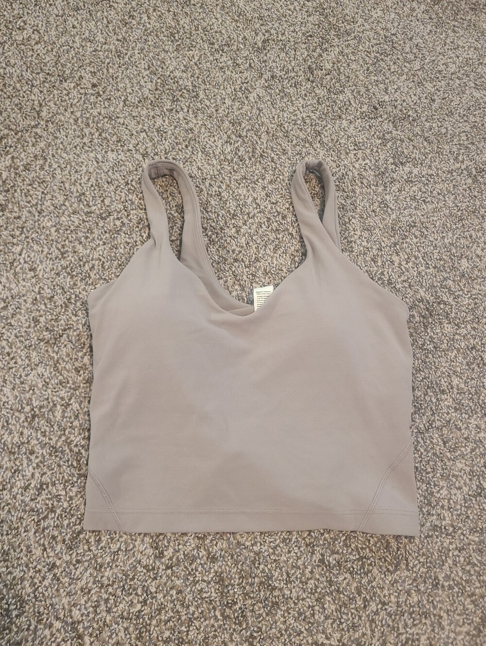Lululemon Align Tank Top  A/B Cup Size 6 Warm Ash Grey